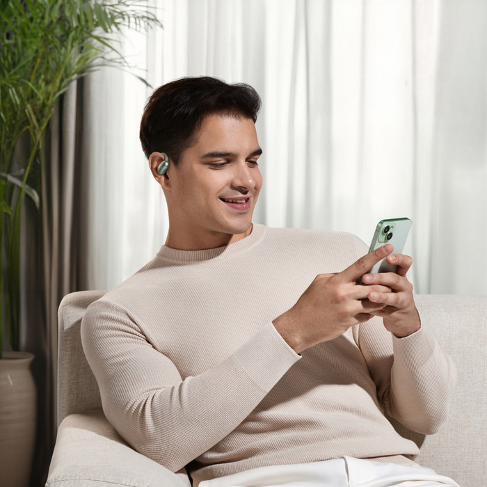 soundcore AeroFit 2 Green product in use