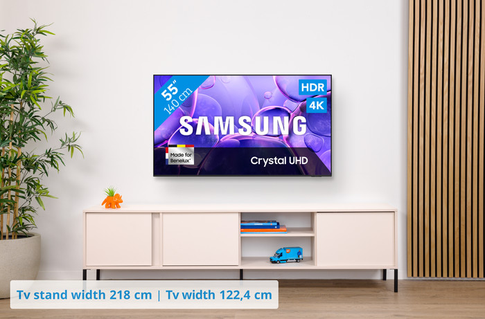 Samsung 55 inches Crystal UHD U8070F 4K (2025) + Samsung HW-B450F (2025) visual Coolblue 1