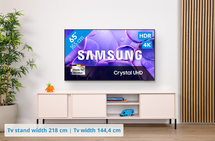 Samsung 65 inches Crystal UHD U8070F (2025) + Samsung HW-S60D Black (2024) visual Coolblue 1