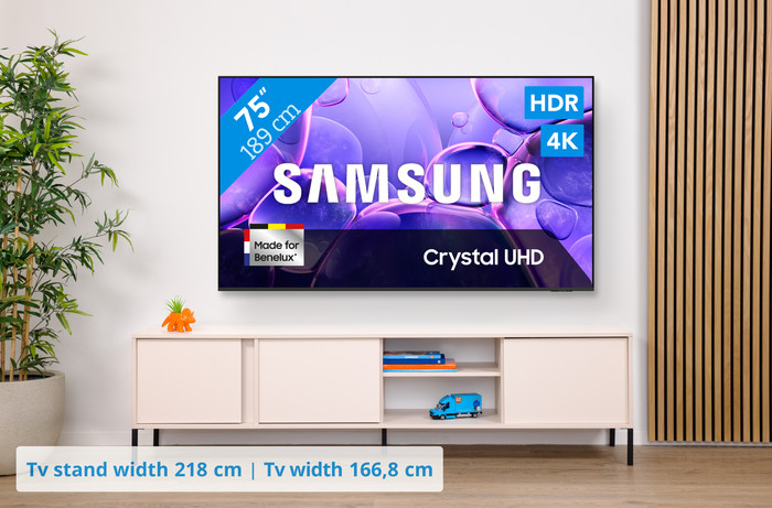 Samsung 75 inches Crystal UHD U8070F 4K (2025) visual Coolblue 1