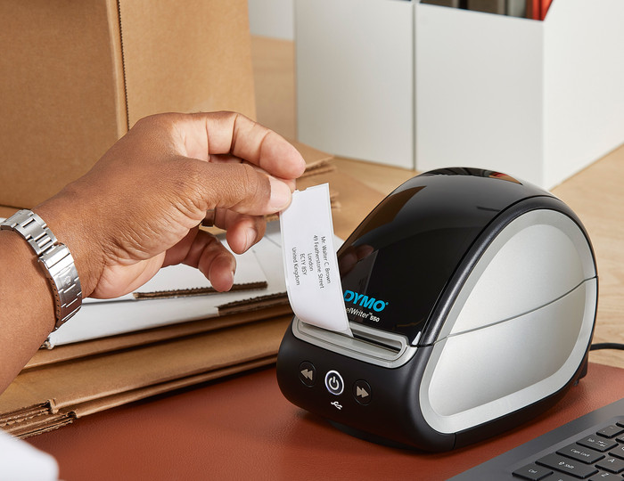 DYMO Duurzame LabelWriter Etiket 25x54mm 160 stuks product in gebruik