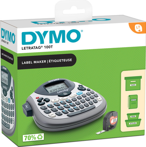 DYMO LetraTag LT-100T Labelprinter Qwerty + tape verpakking