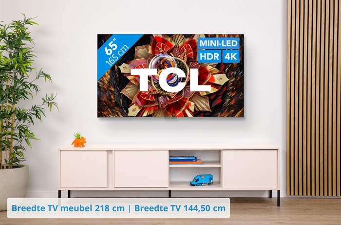 TCL 65" QD Mini-led C9K 4K (2025) + TCL Q85H PRO visual Coolblue 1