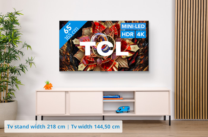 TCL 65 inches QD Mini-LED C9K 4K (2025) + TCL Q85H PRO visual Coolblue 1