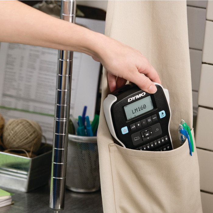 DYMO LabelManager 160 Qwerty Valuepack product in gebruik