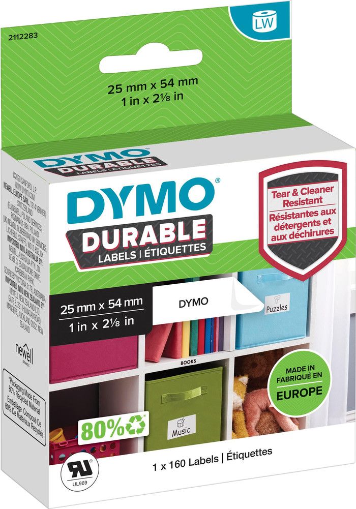 DYMO Duurzame LabelWriter Etiket 25x54mm 160 stuks Main Image