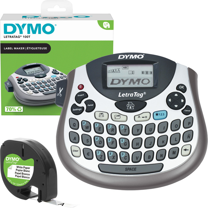 DYMO LetraTag LT-100T Labelprinter Qwerty + tape Main Image