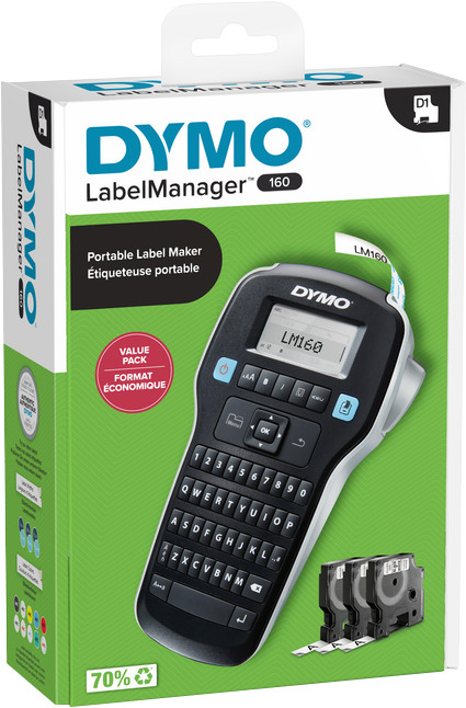DYMO LabelManager 160 Qwerty Valuepack verpakking