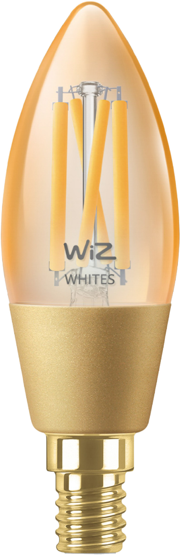 WiZ Kaarslamp Filament - Warm- tot koelwit licht - Goud - E14 Main Image