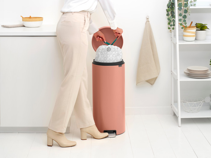 Brabantia NewIcon Pedal Trash Can 30L Warm Copper product color detail