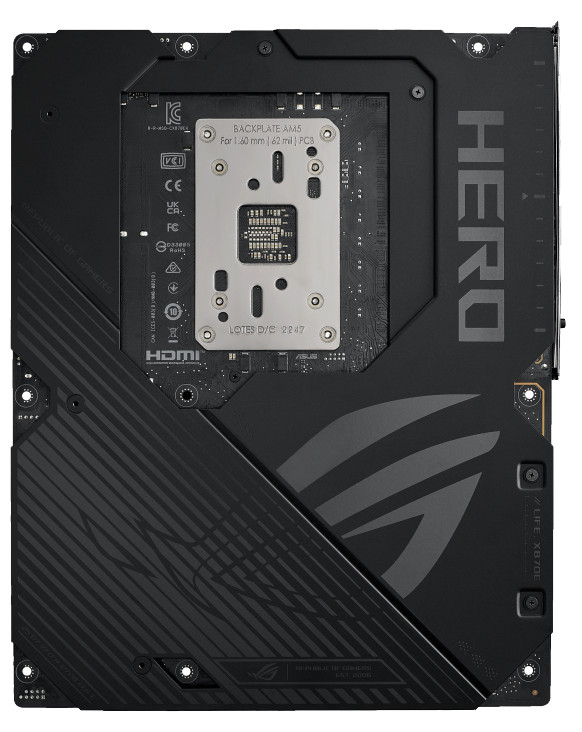 ASUS ROG CROSSHAIR X870E HERO back