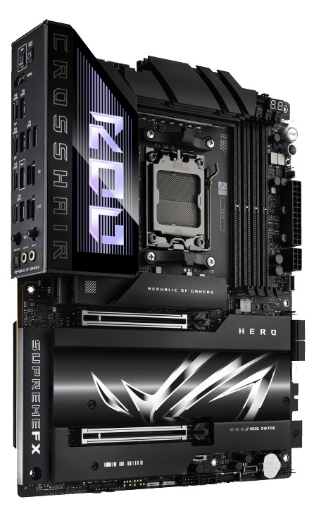 ASUS ROG CROSSHAIR X870E HERO left side