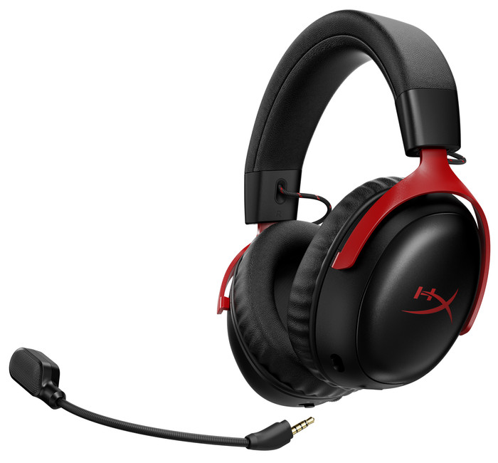 HyperX Cloud III S Wireless Rood/Zwart rechterkant