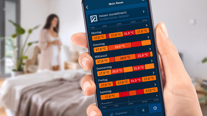 Bosch Slimme Thermostaat 2 230 V product in gebruik