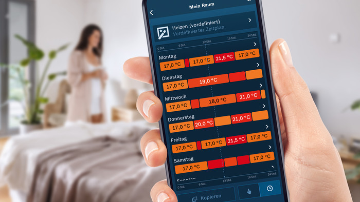 Bosch Slimme Thermostaat 2 230 V product in gebruik
