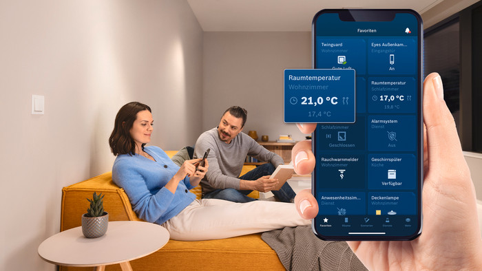 Bosch Slimme Thermostaat 2 230 V product in gebruik
