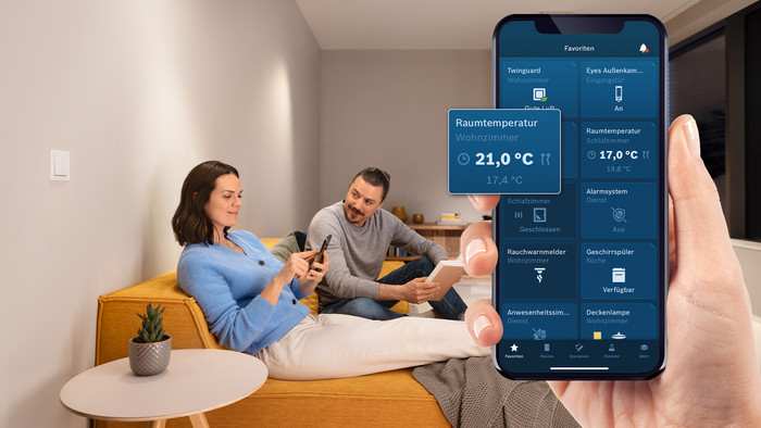 Bosch Slimme Thermostaat 2 230 V product in gebruik