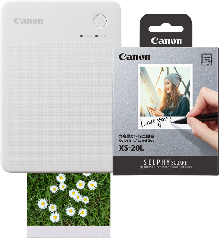 Canon SELPHY QX20 Wit + Canon papier XS-20L (20 stuks) Main Image