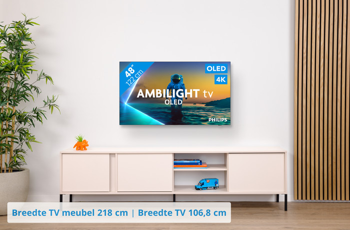 Philips Ambilight 48'' OLED810 4K (2025) visual Coolblue 1