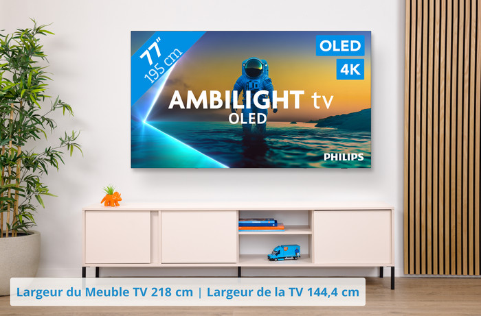 Philips Ambilight 77'' OLED810 4K (2025) visuel Coolblue 1