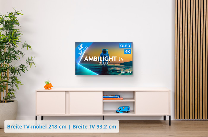 Philips Ambilight 42 Zoll OLED810 4K (2025) visuelles Coolblue 1