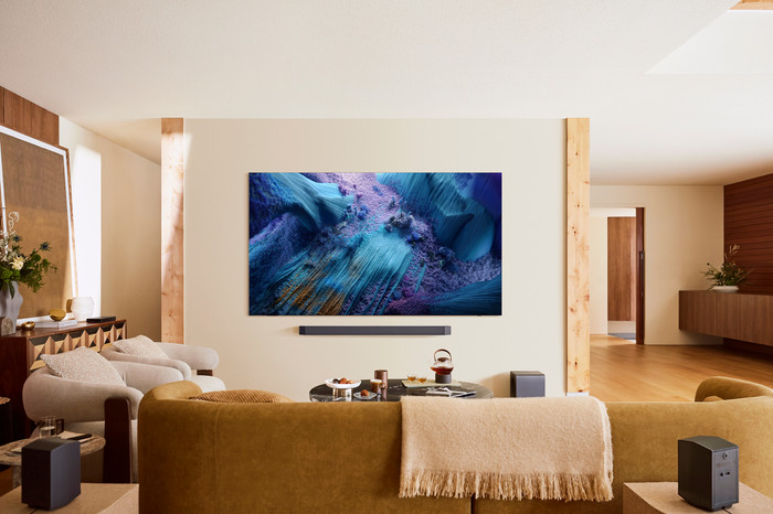 Samsung 83" OLED 4K S85F (2025) + Samsung HW-Q990F Zwart product in gebruik