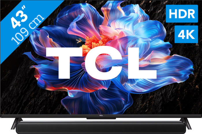 TCL 43" Led P61K 4K (2025) + TCL S45H 2.0 Soundbar Main Image
