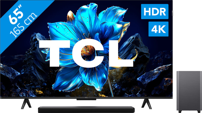 TCL 65" QLED P71K 4K (2025) + TCL S55H 2.1 Soundbar Main Image