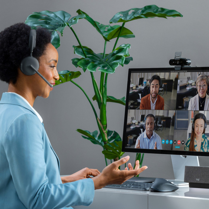 Logitech Brio 4K Webcam product in gebruik