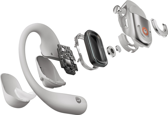 Shokz OpenFit 2+ Grijs binnenkant