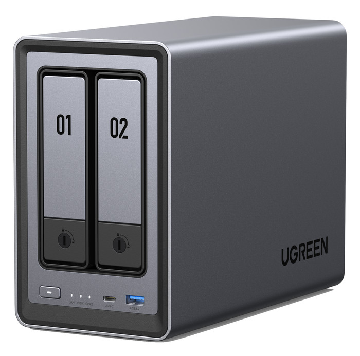 UGREEN NASync DXP2800 linkerkant