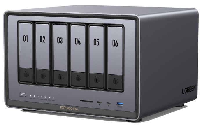 UGREEN NASync DXP6800 Pro rechterkant