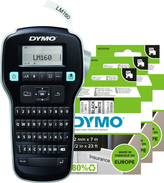 DYMO LabelManager 160 + 3 extra labels Main Image