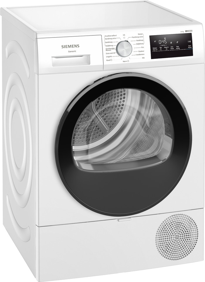 Siemens WM14N208NL + Siemens WT45H20ONL linkerkant