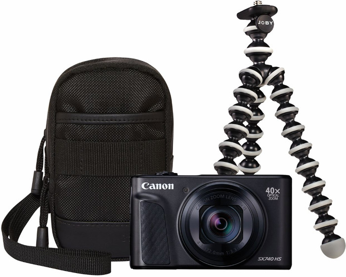 Canon PowerShot SX740HS Lite Travel Kit Zwart Main Image