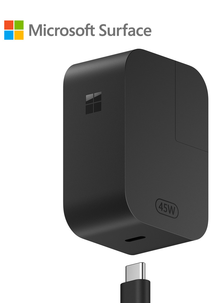 Microsoft Surface Power Supply Black 45W visual leverancier