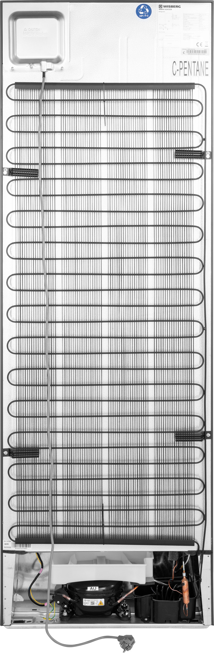 Wisberg WBKK185FZCB + Wisberg WBVR185NFCB achterkant