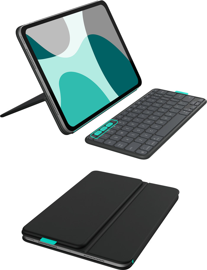 Logitech Flip Folio iPad Pro (2024)/iPad Air (2025) 11 inches Keyboard Cover QWERTY combined product