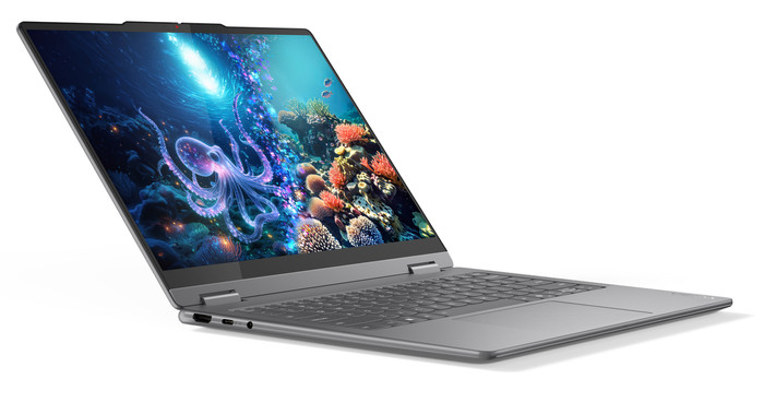 Lenovo Yoga 7 2-in-1 OLED Copilot+ PC 14ILL10 83JQ007TMH linkerkant