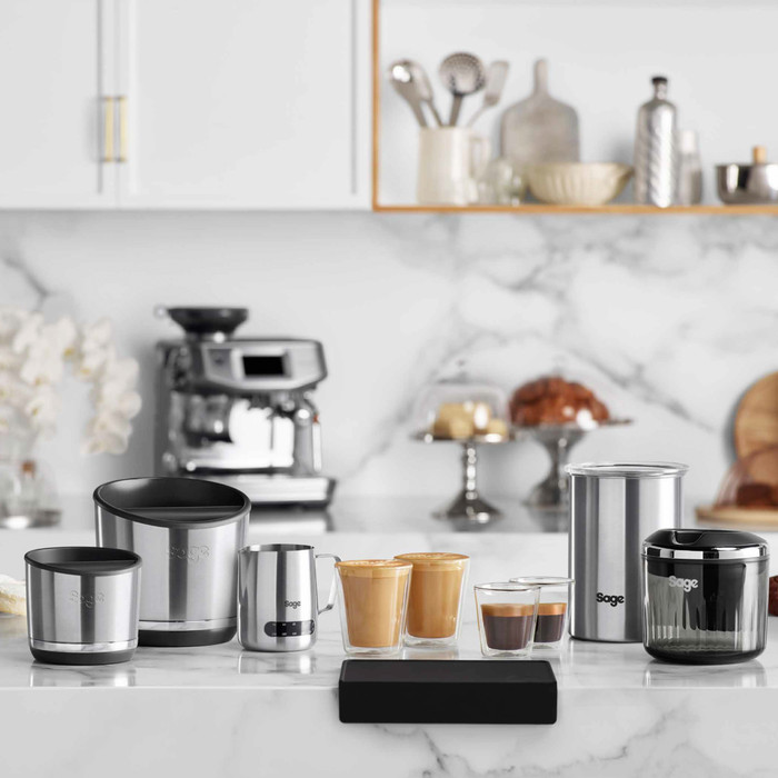 Sage Barista Express Stainless Steel + Barista accessoirepakket visual leverancier