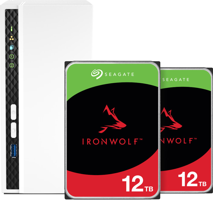 QNAP TS-233 + Seagate Ironwolf 12TB Duo Pack Main Image