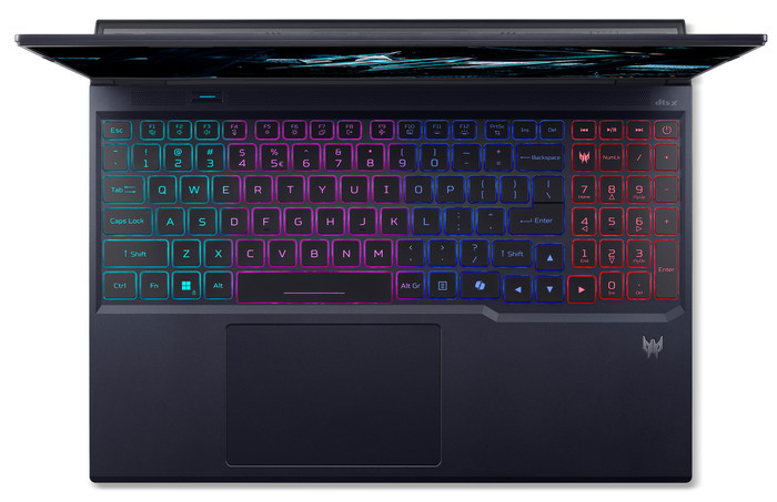 Acer Predator Helios Neo 16 AI PHN16-73-927F bovenkant