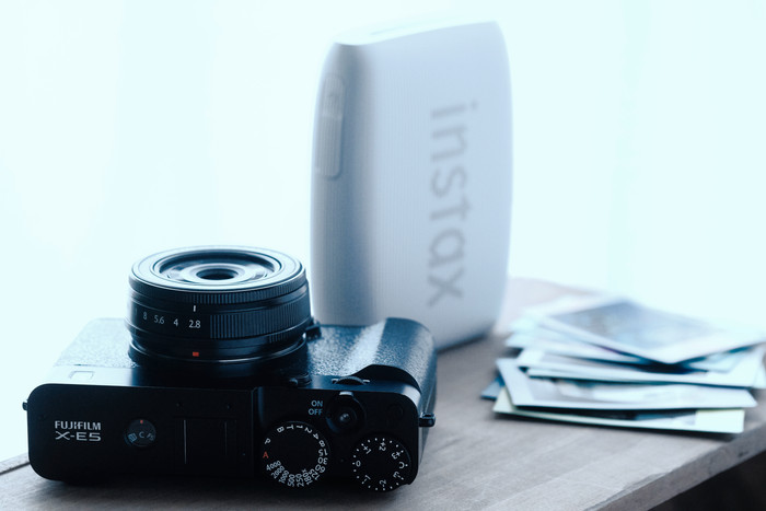 Fujifilm X-E5 Body Zwart product in gebruik