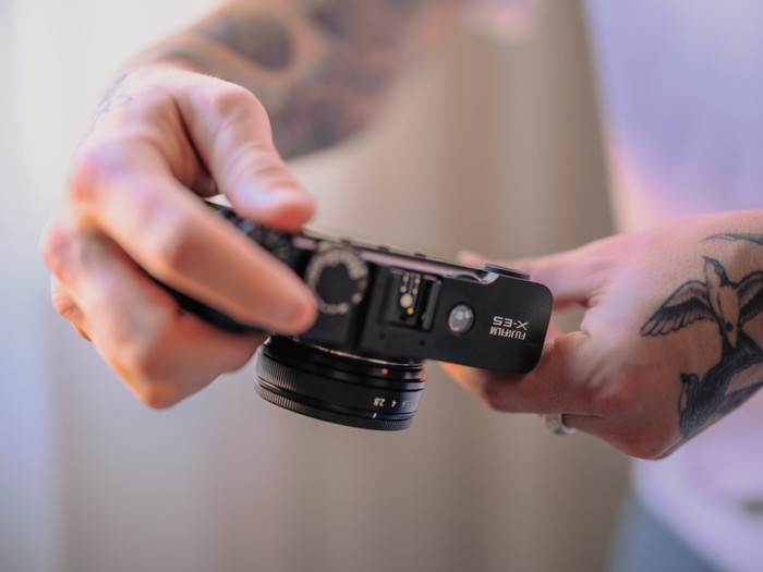 Fujifilm X-E5 Black + 23mm f/2.8 product in use