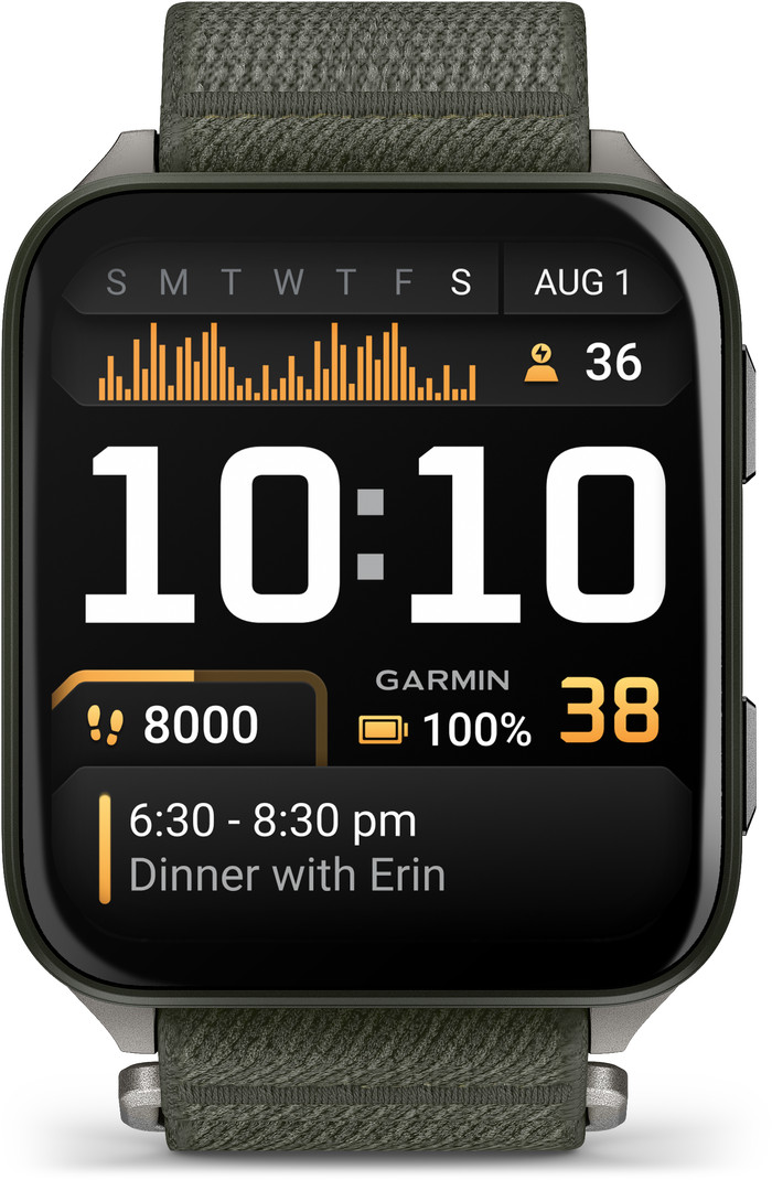 Garmin Venu X1 Groen voorkant