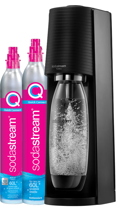 SodaStream TERRA Zwart + Quick Connect Koolzuurcilinder Main Image