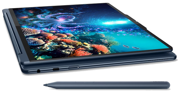 Lenovo Yoga 9 2-in-1 OLED Copilot+ PC 14ILL10 83LC004BMH rechterkant