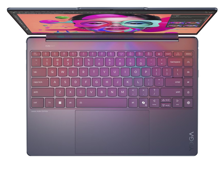 Lenovo Yoga 9 2-in-1 OLED Copilot+ PC 14ILL10 83LC004BMH bovenkant