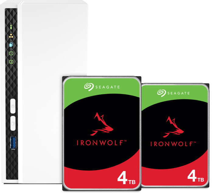 QNAP TS-233 + Seagate Ironwolf 4TB Duo pack Main Image
