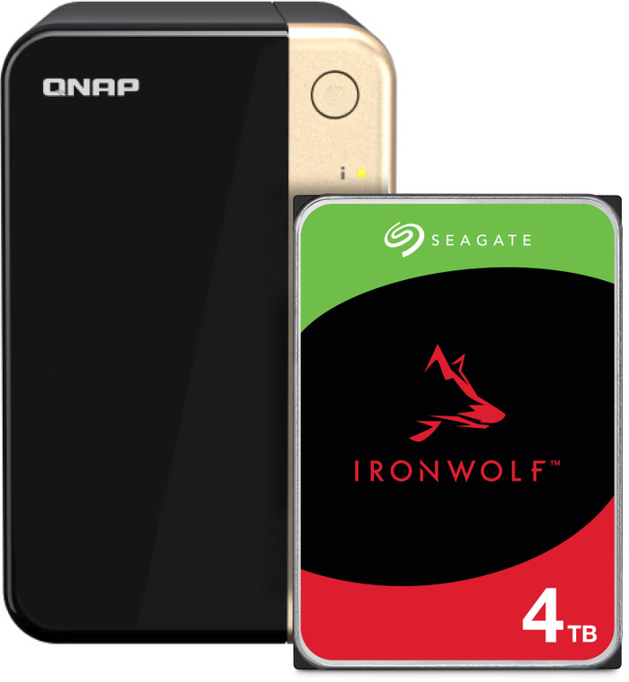 QNAP TS-264-8G + Seagate IronWolf 4TB Main Image